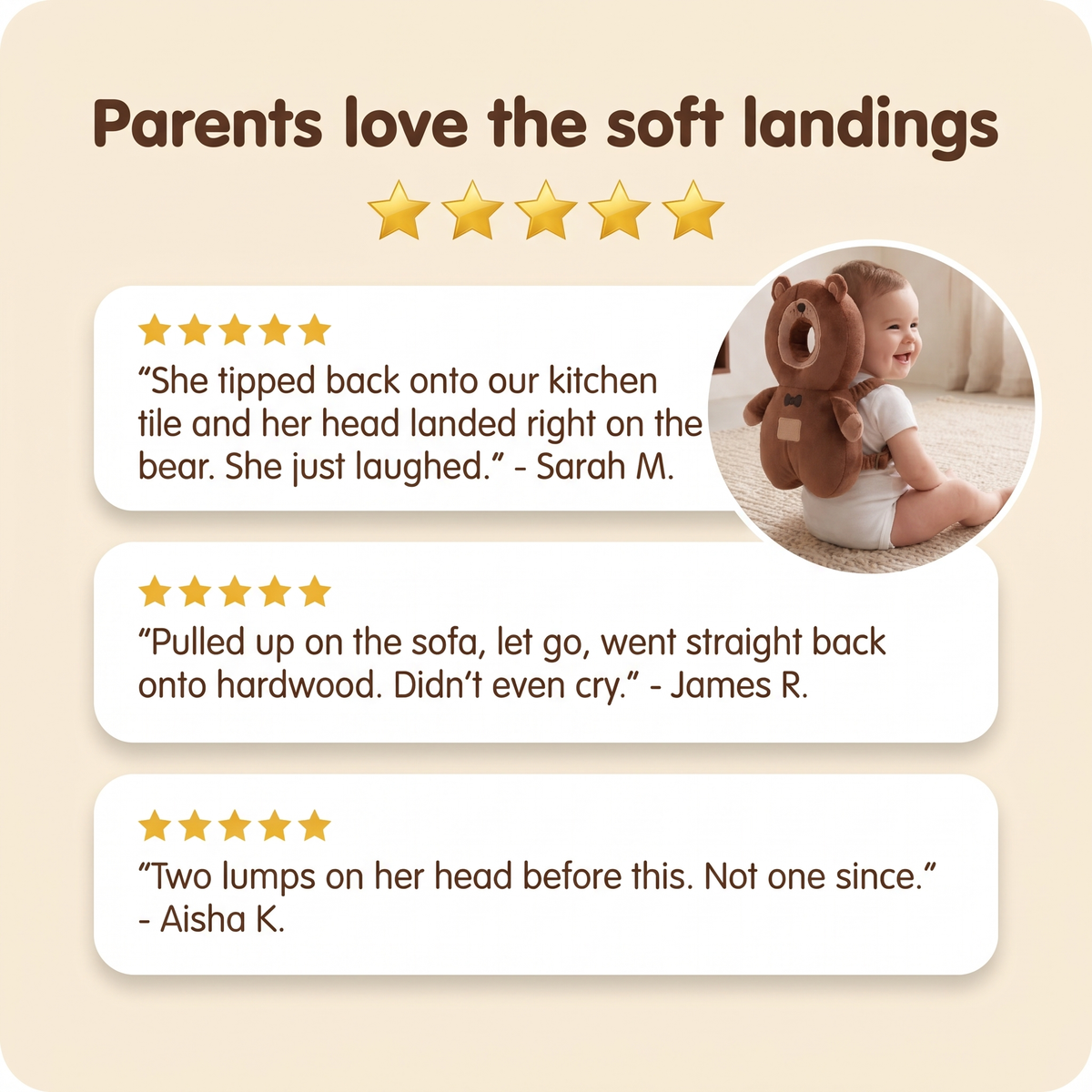 Parent reviews: parents love the soft landings